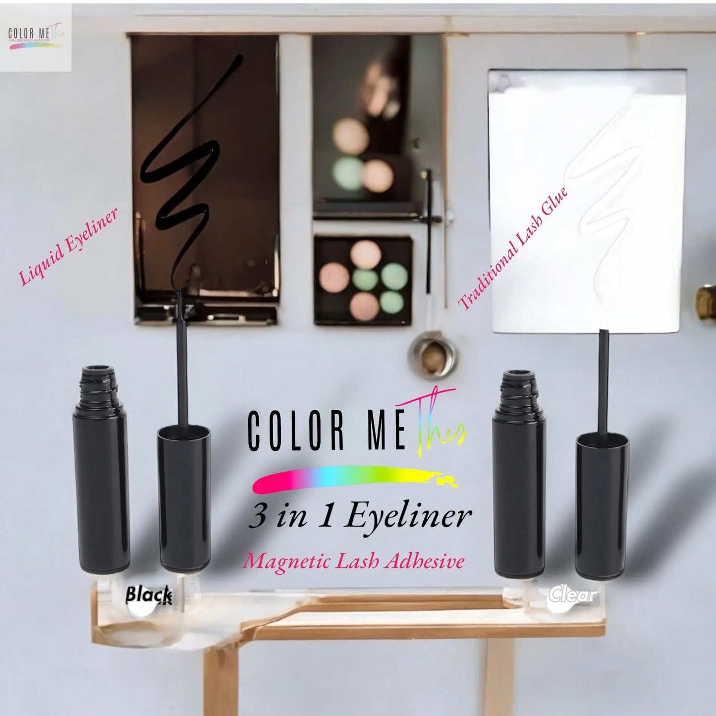 Clear- 3 in 1 Eyeliner Color Me This