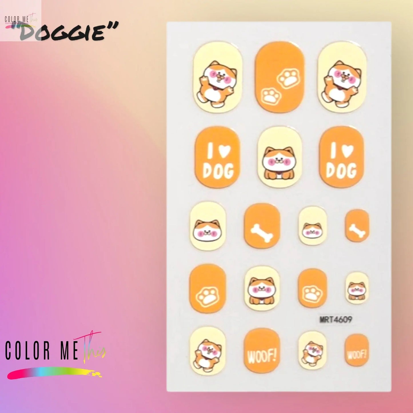 Kids Nail Stickers Color Me This
