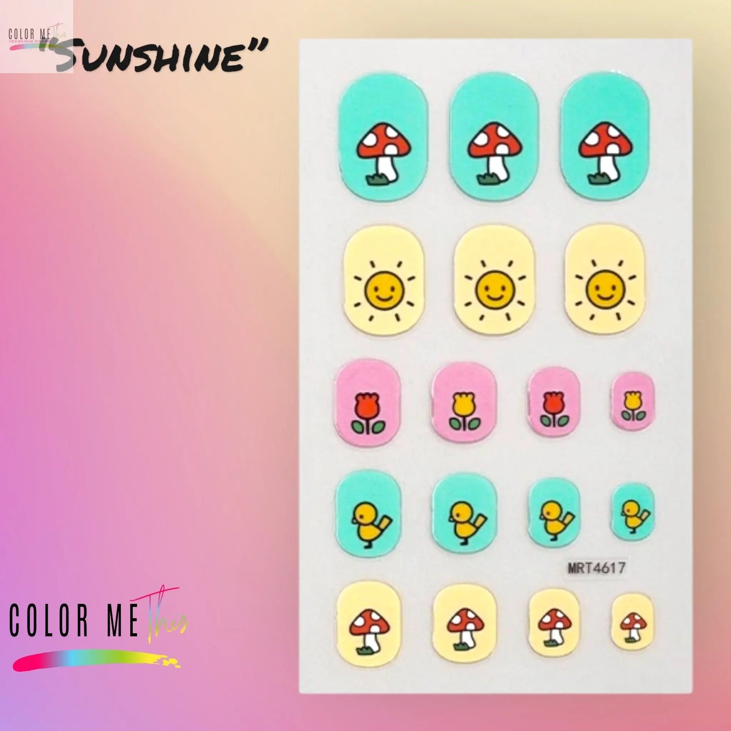 Kids Nail Stickers Color Me This