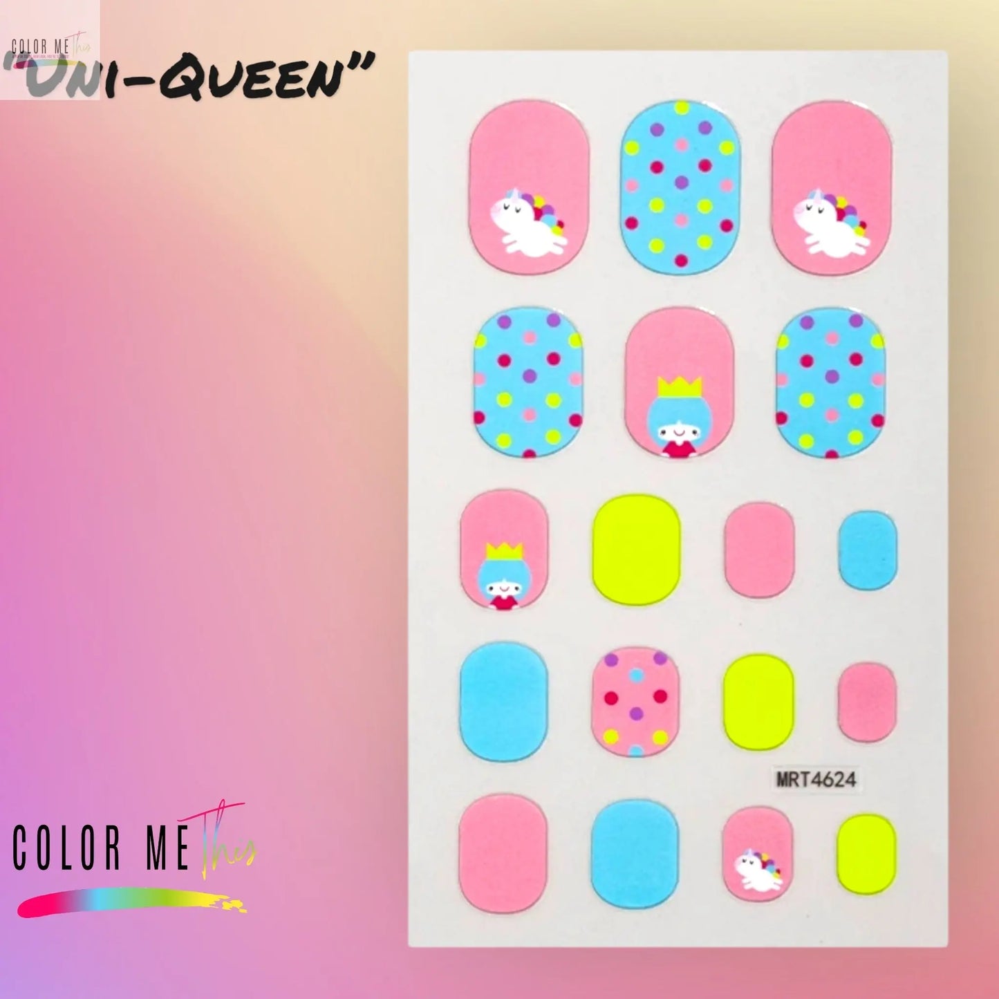 Kids Nail Stickers Color Me This