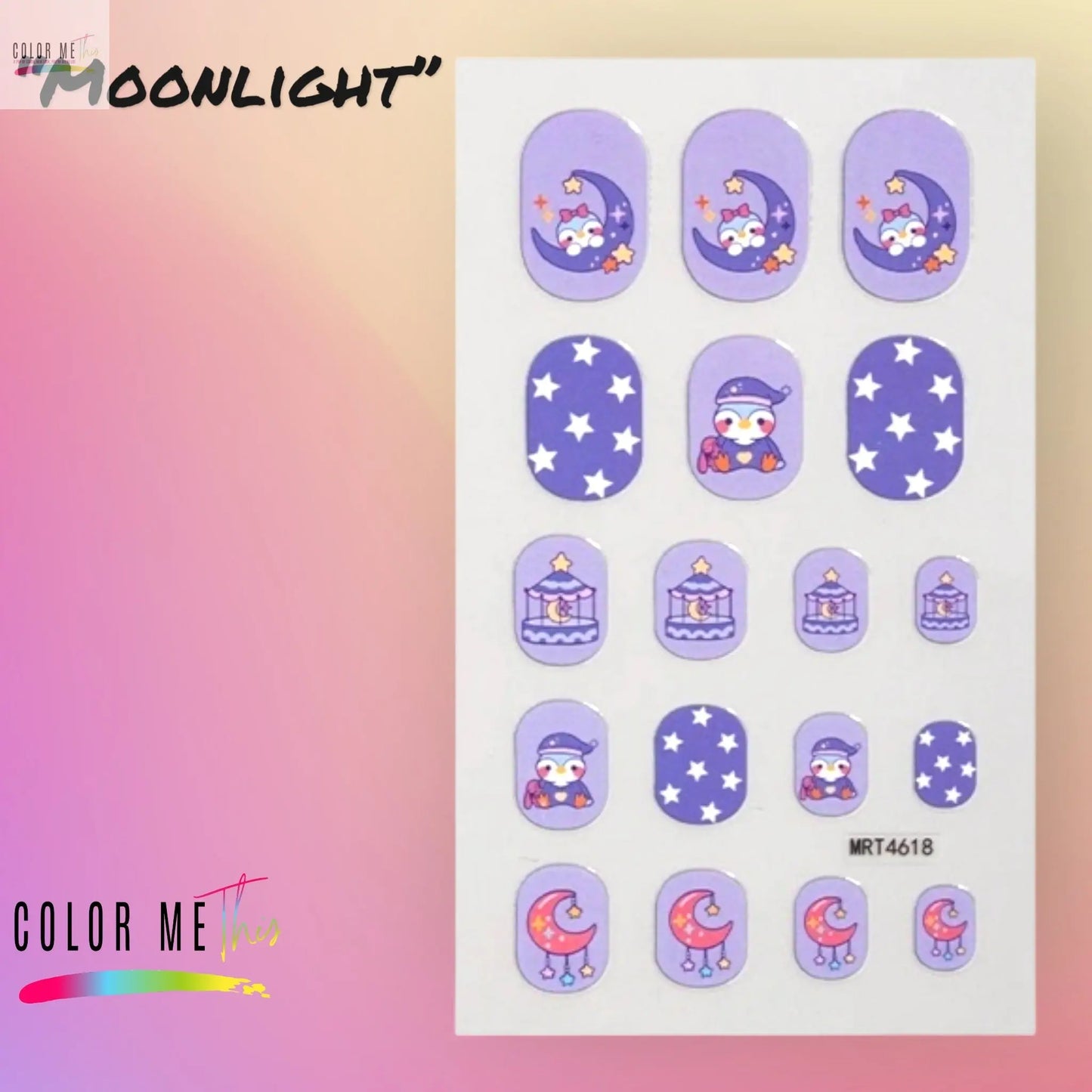 Kids Nail Stickers Color Me This
