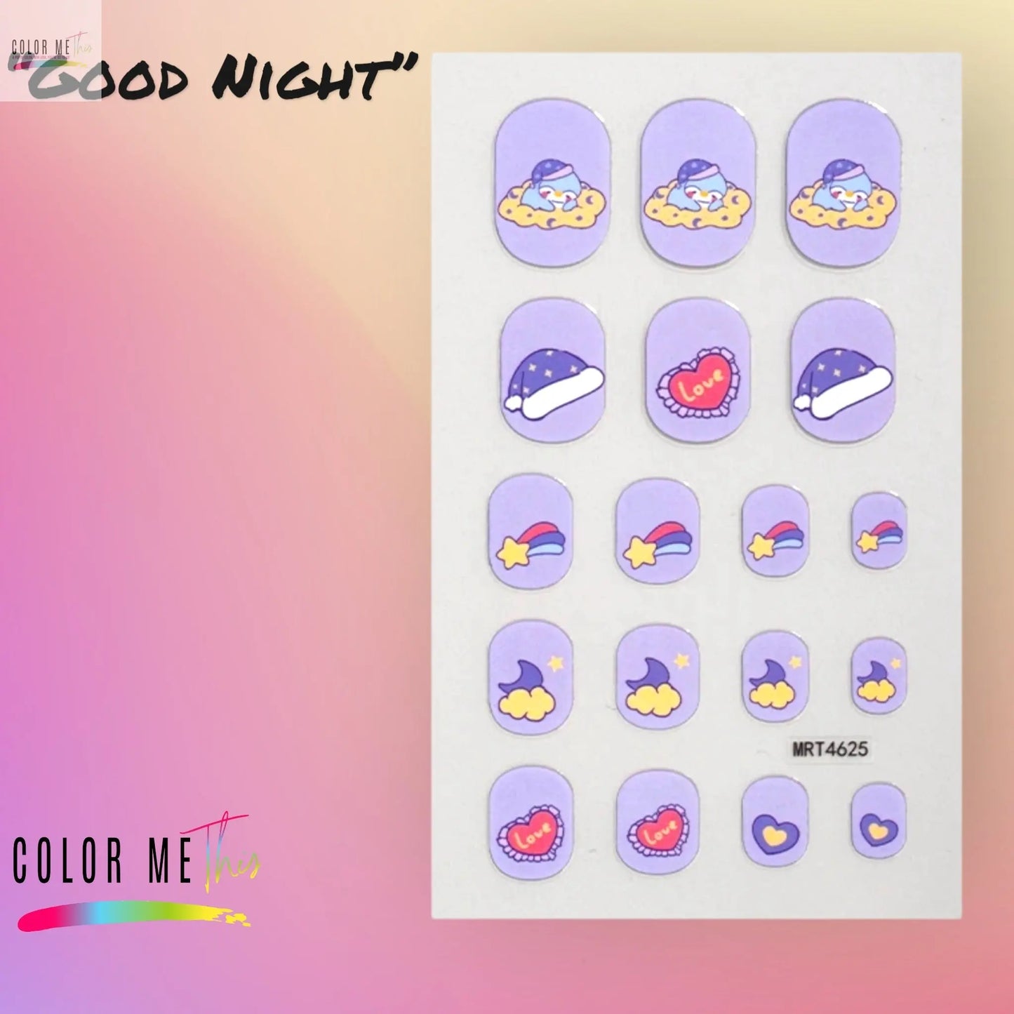 Kids Nail Stickers Color Me This