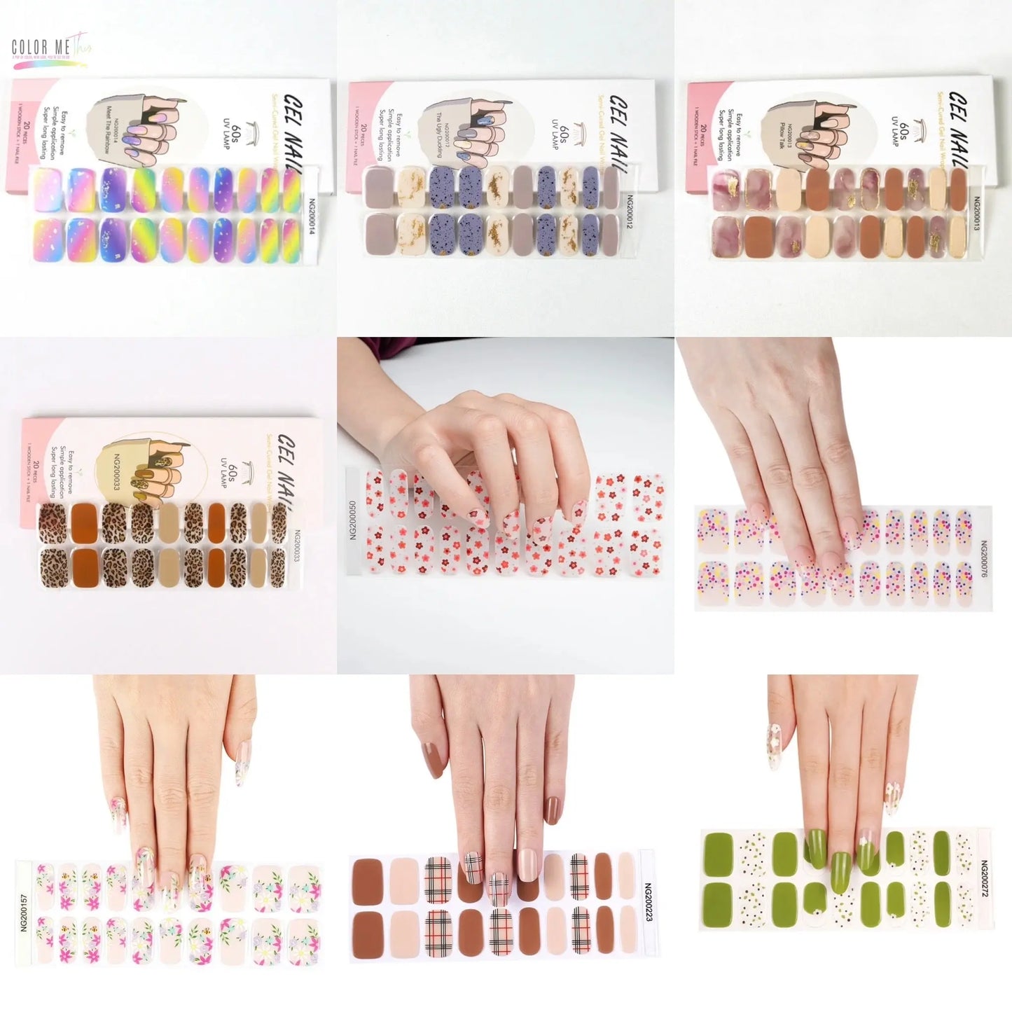 Semi-Cured Gel Nail Wraps- Designs Color Me This