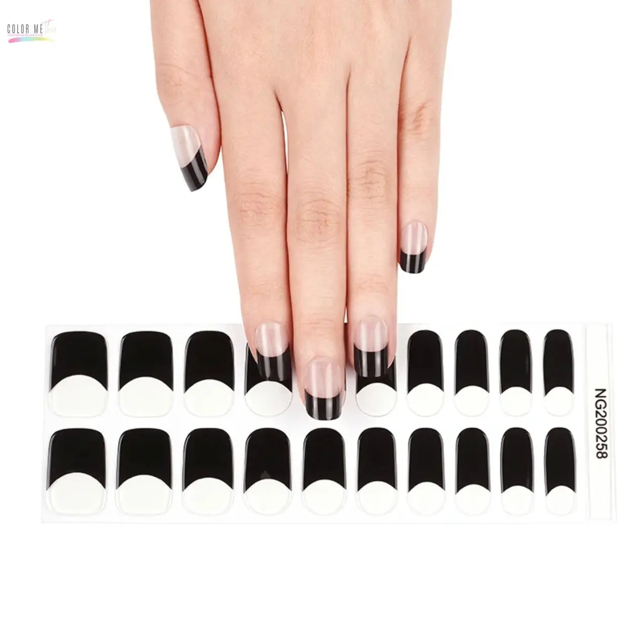 Semi-Cured Gel Nail Wraps- French Tips Color Me This