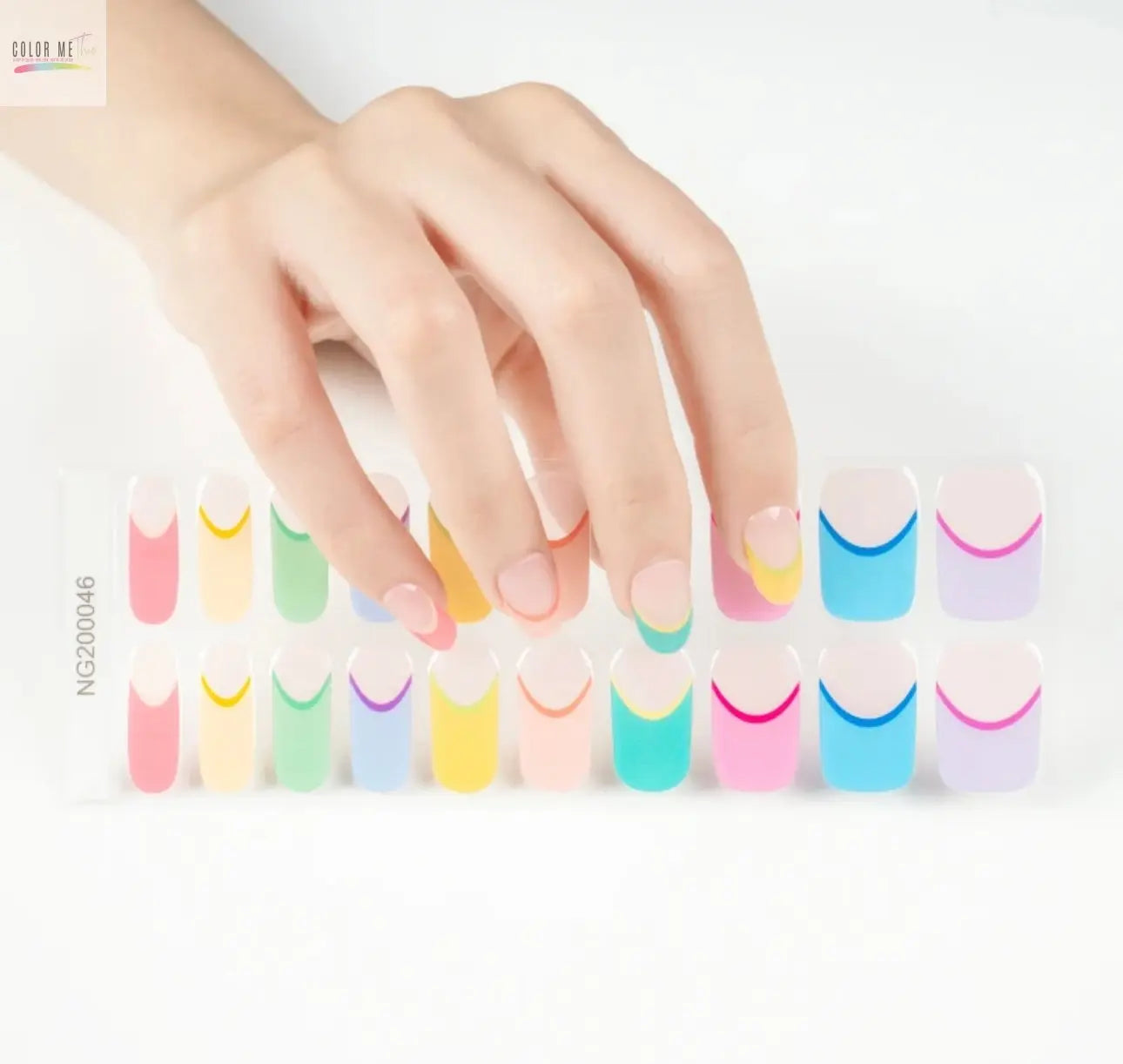 Semi-Cured Gel Nail Wraps- French Tips Color Me This