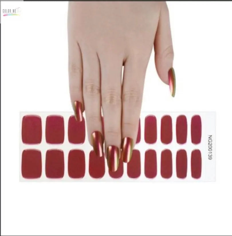 Semi-Cured Gel Nail Wraps- Shimmers Color Me This
