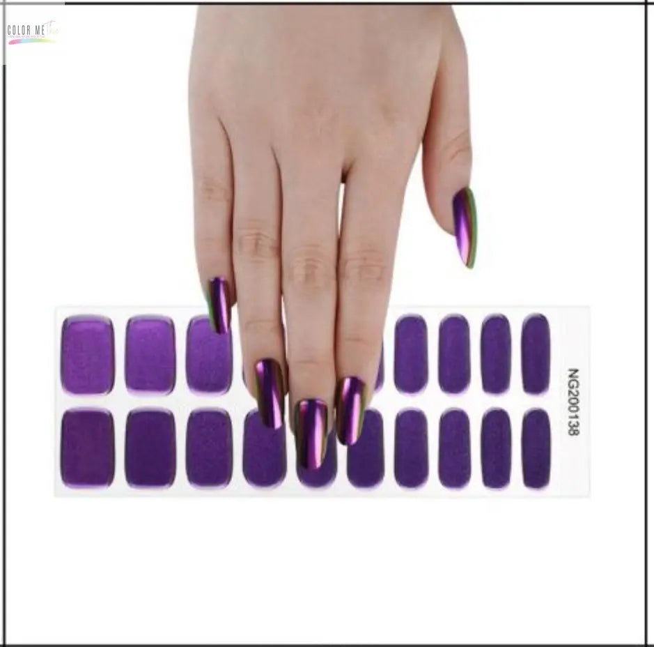 Semi-Cured Gel Nail Wraps- Shimmers Color Me This
