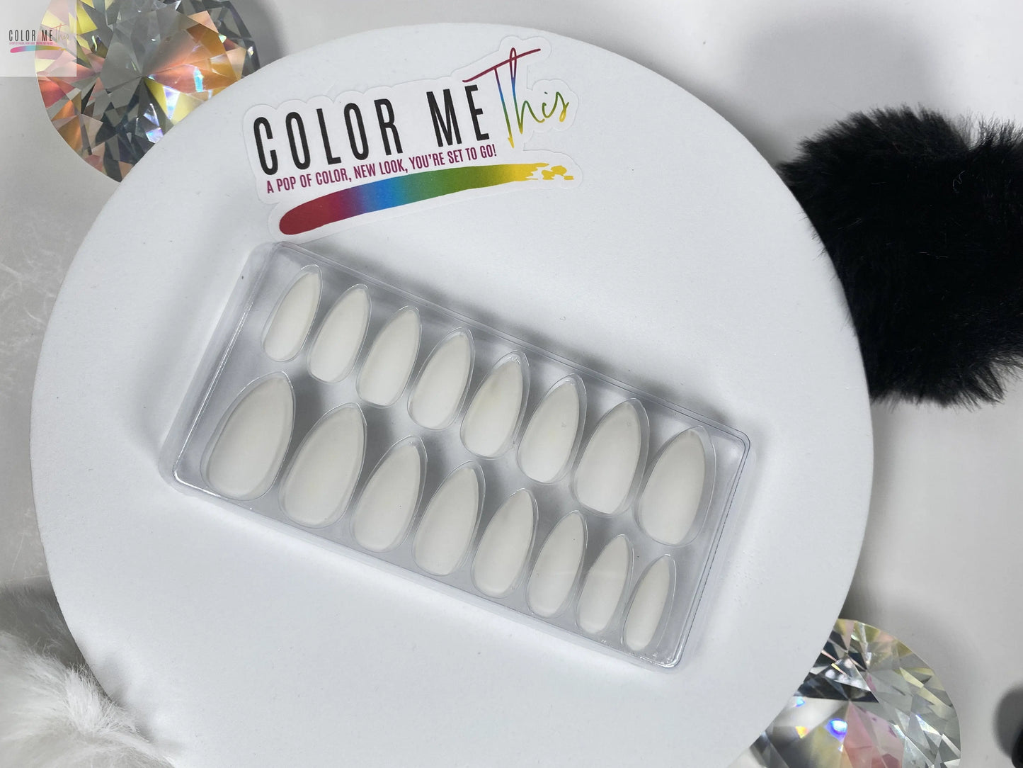 Medium Matte Almond Press On Nails Color Me This