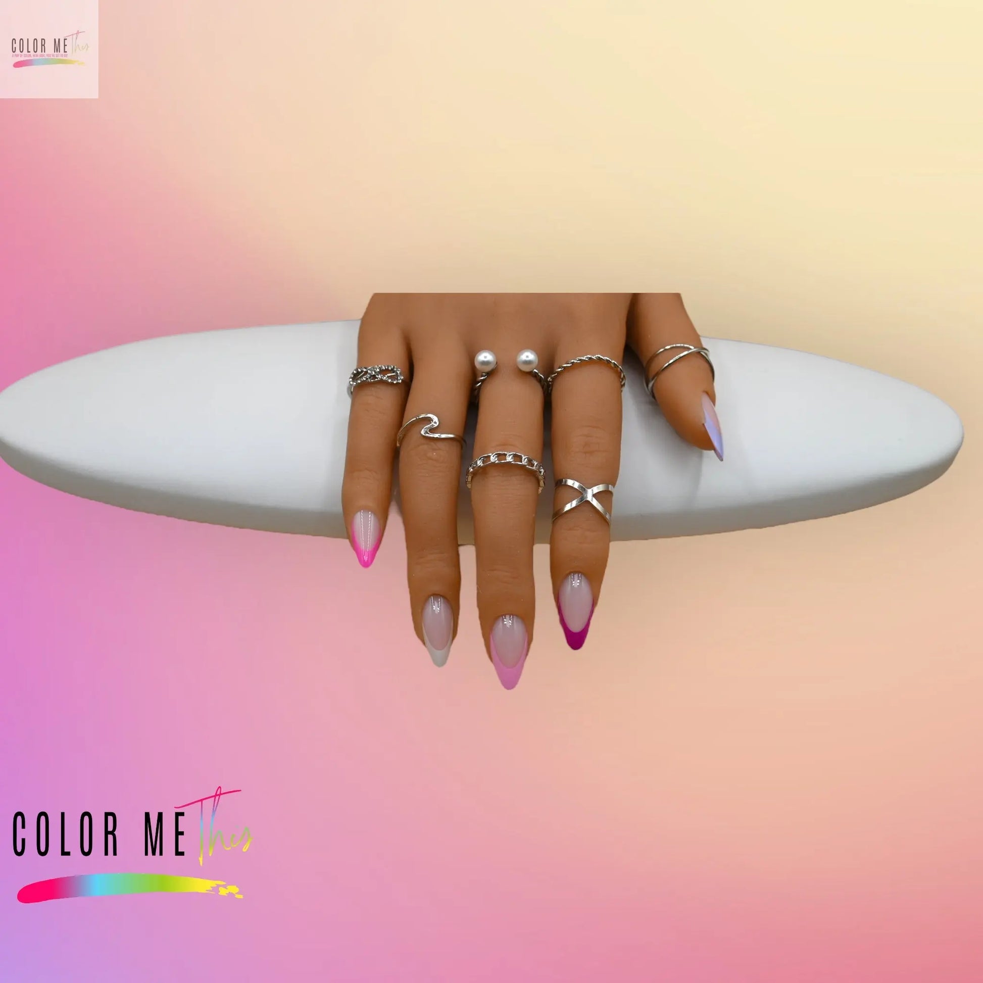 Pink Tips Color Me This