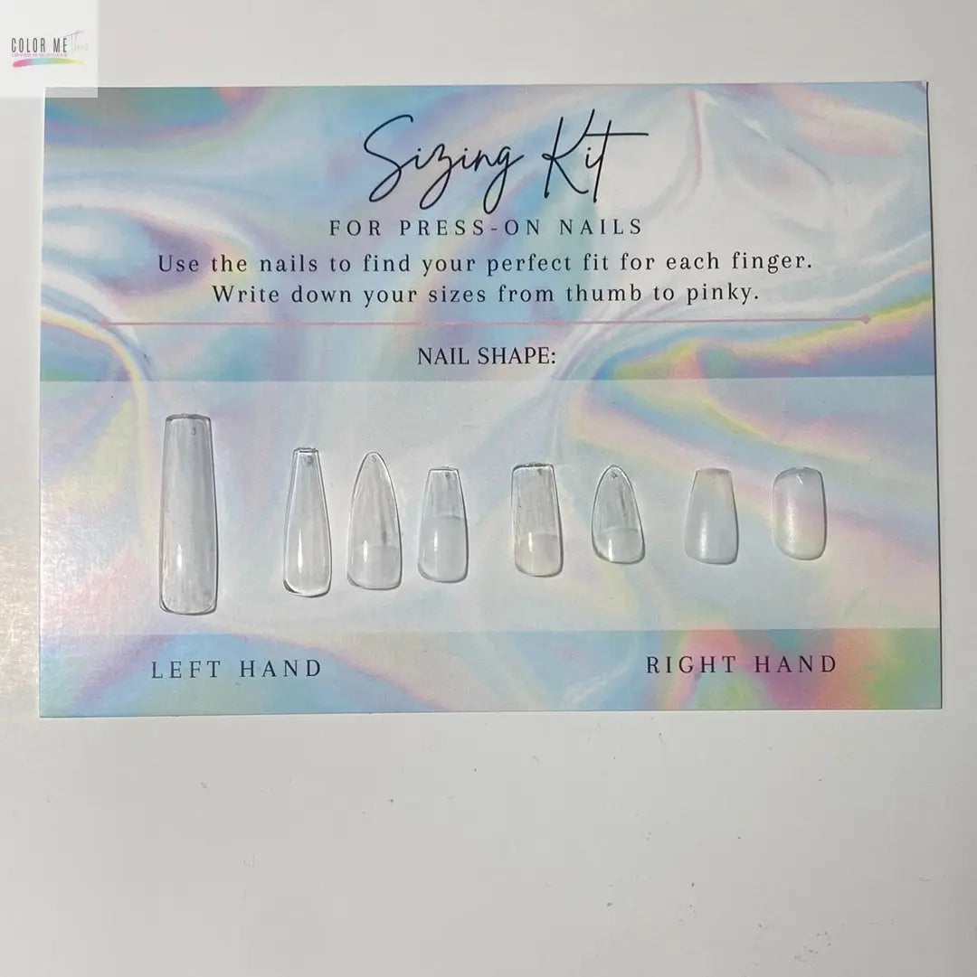 Custom Nail Sizing Kit Color Me This