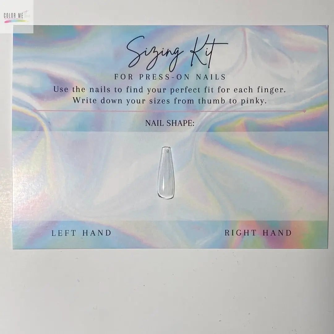 Custom Nail Sizing Kit Color Me This