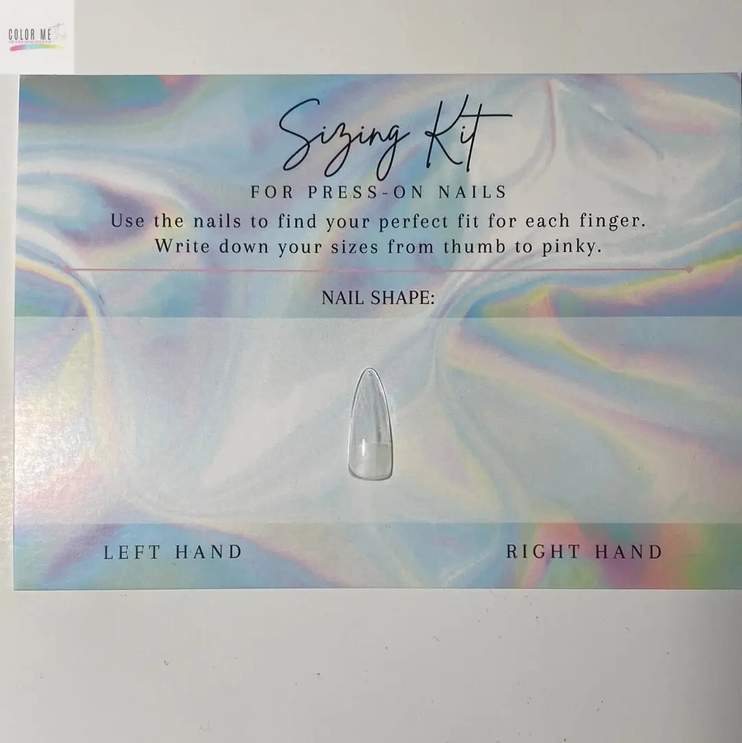 Custom Nail Sizing Kit Color Me This
