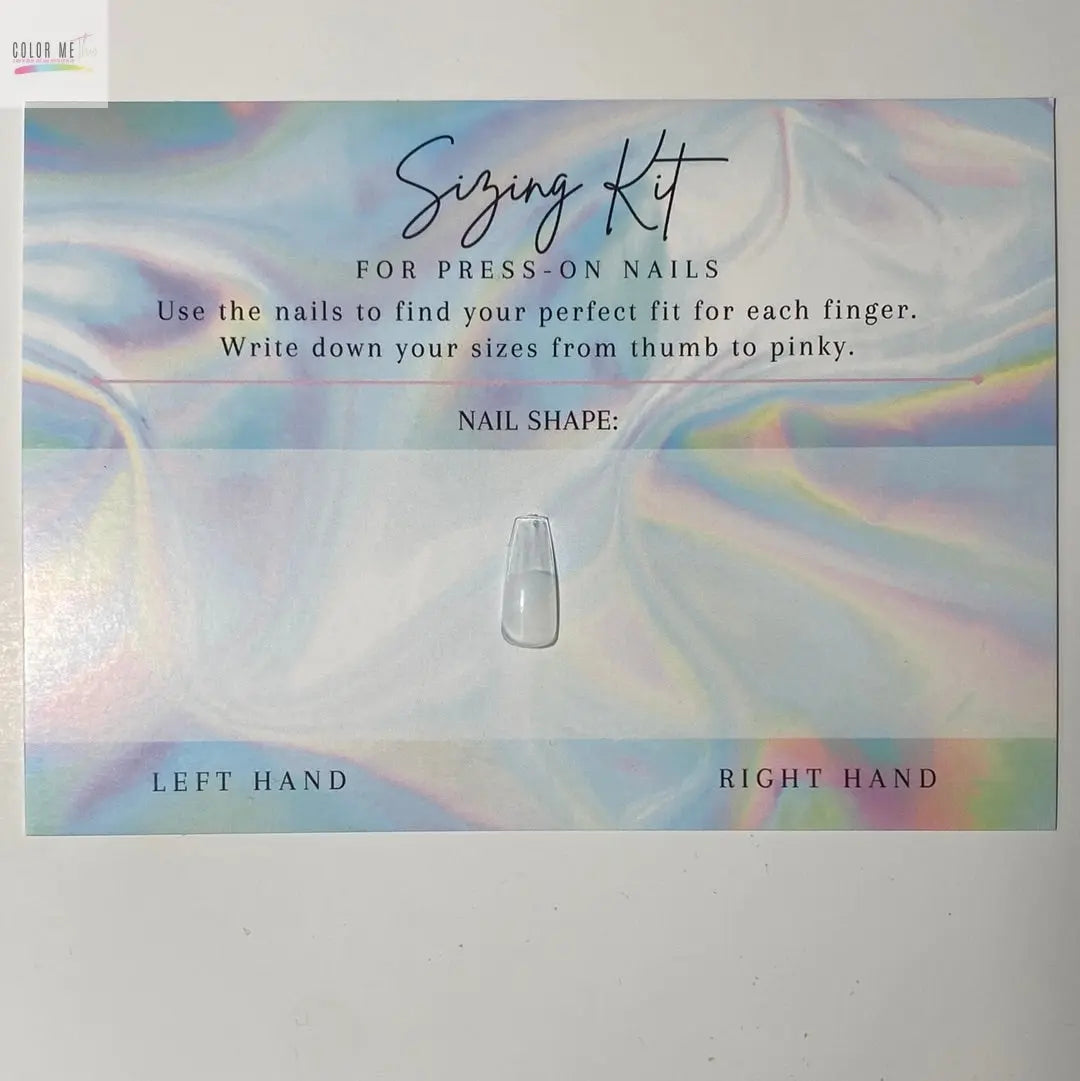 Custom Nail Sizing Kit Color Me This
