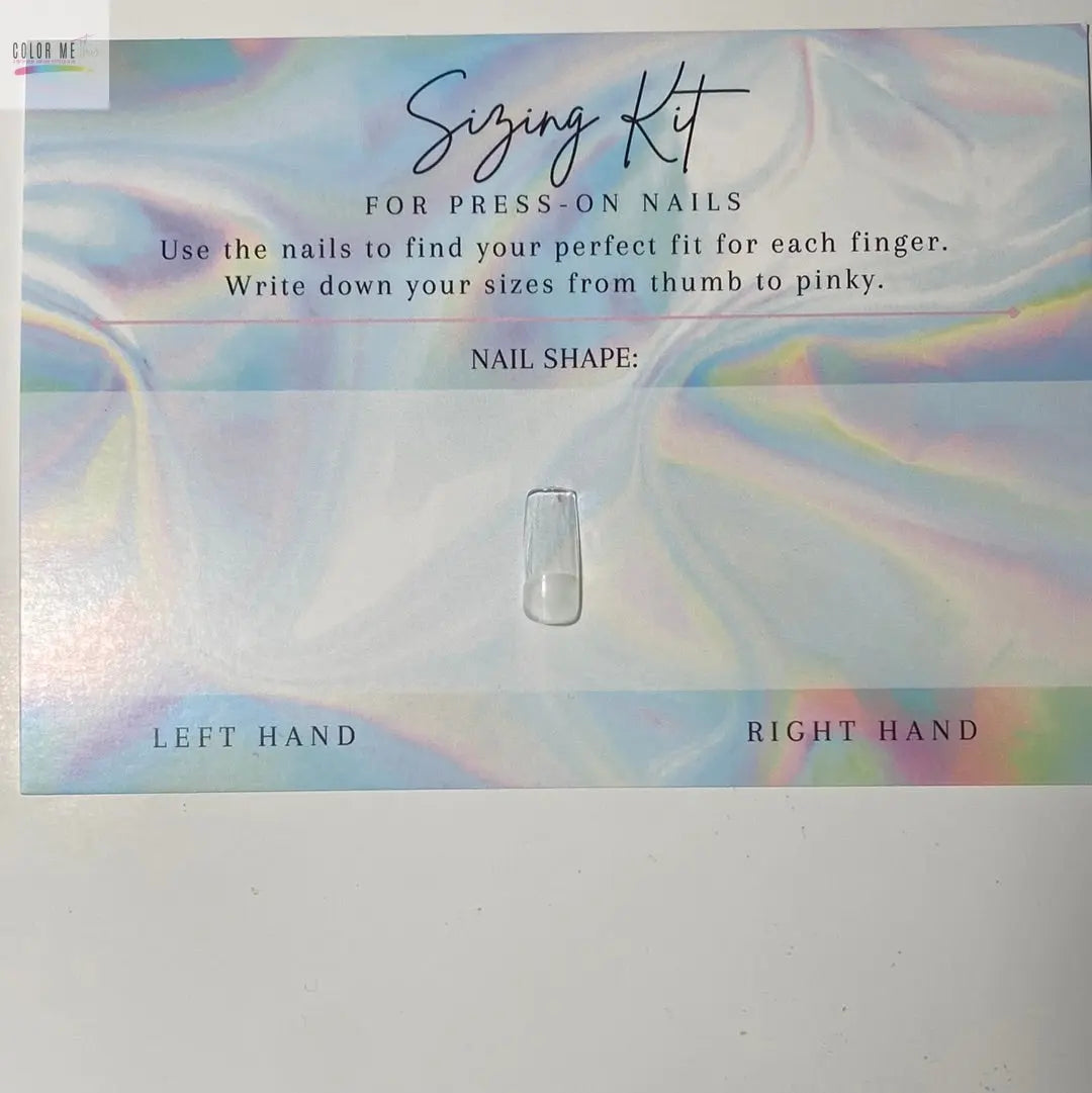 Custom Nail Sizing Kit Color Me This