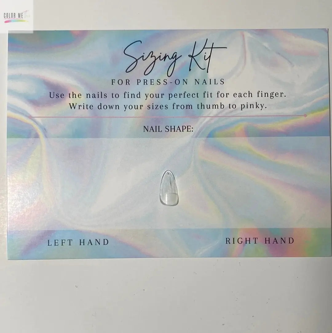 Custom Nail Sizing Kit Color Me This