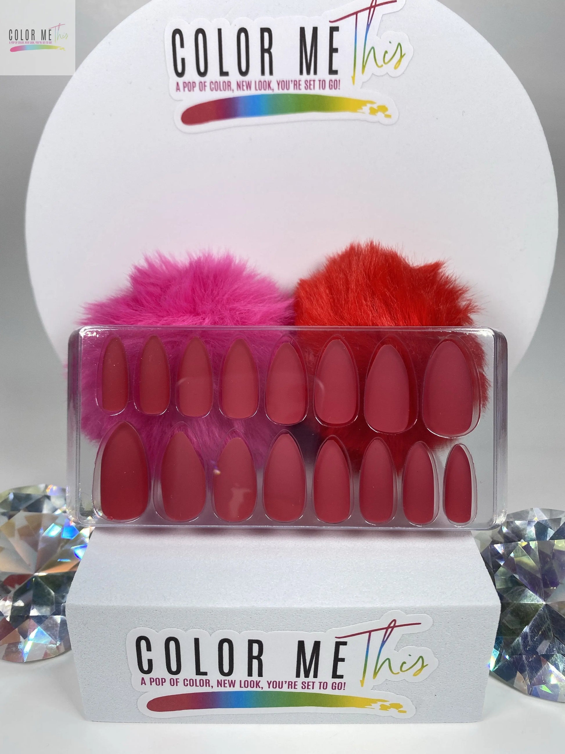 Medium Matte Almond Press On Nails Color Me This