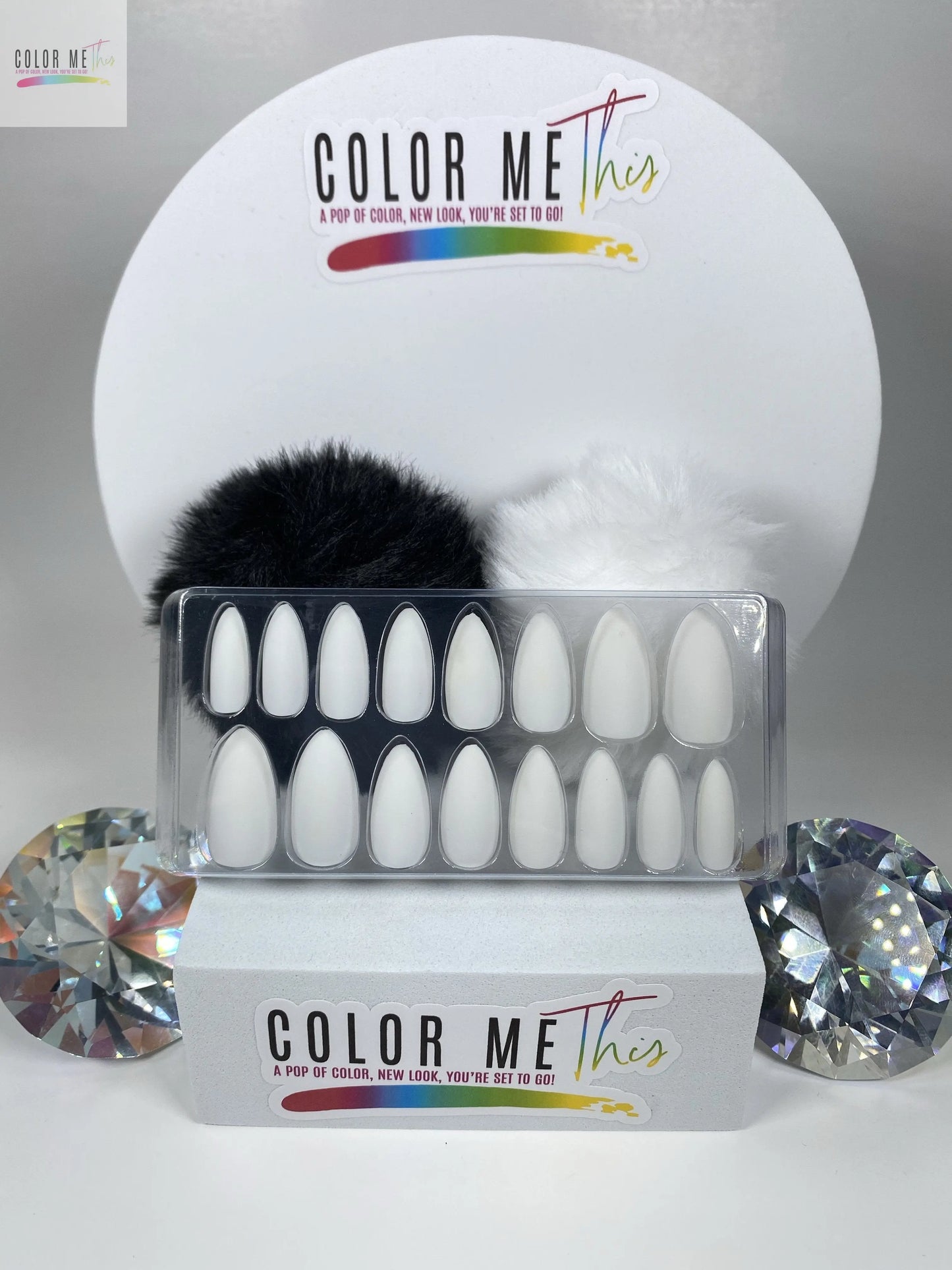 Medium Matte Almond Press On Nails Color Me This