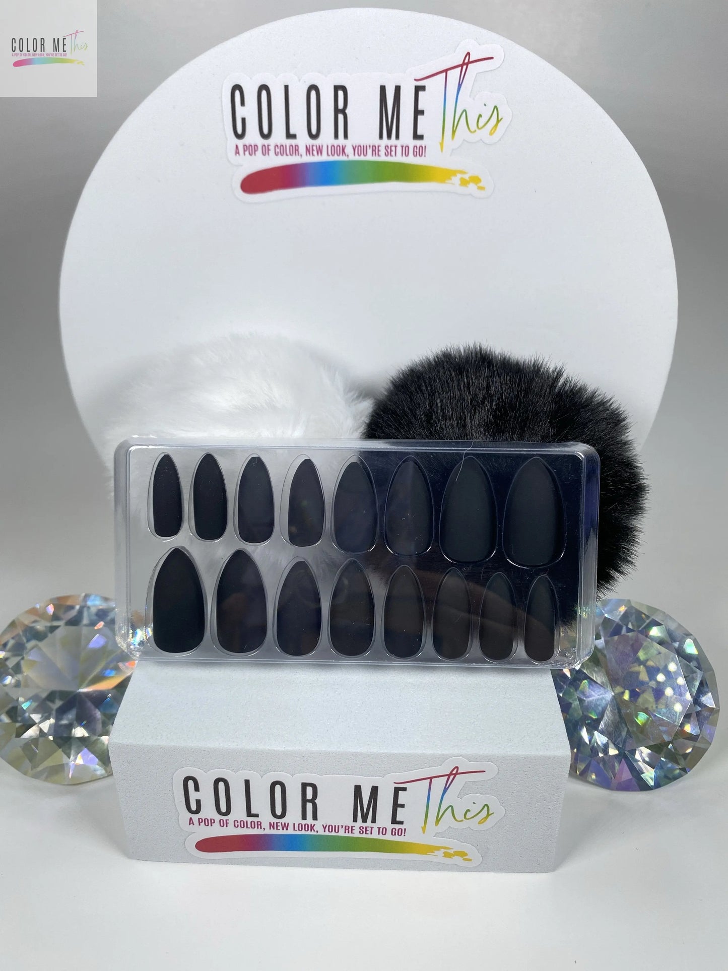 Medium Matte Almond Press On Nails Color Me This