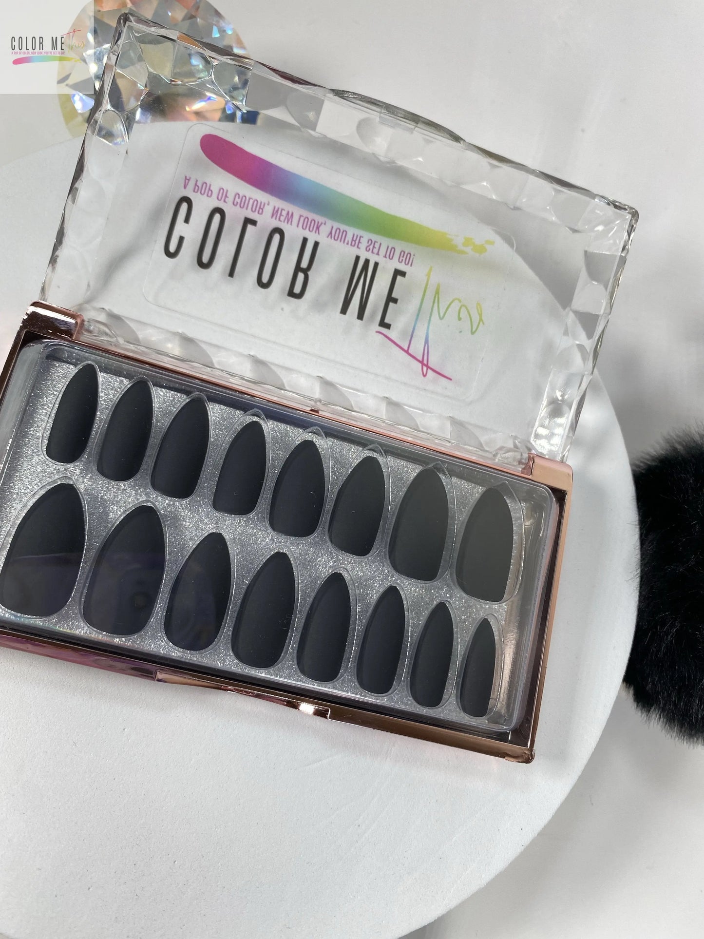 Medium Matte Almond Press On Nails Color Me This