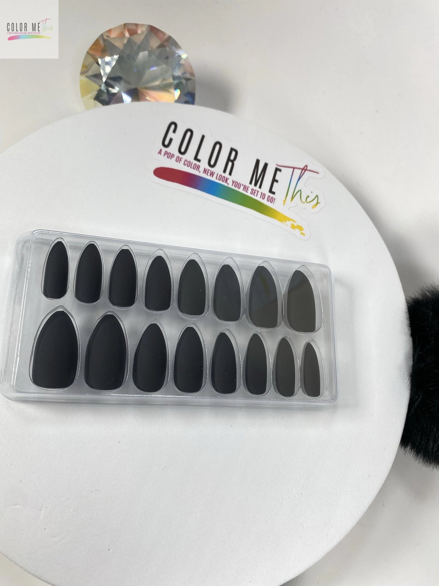 Medium Matte Almond Press On Nails Color Me This