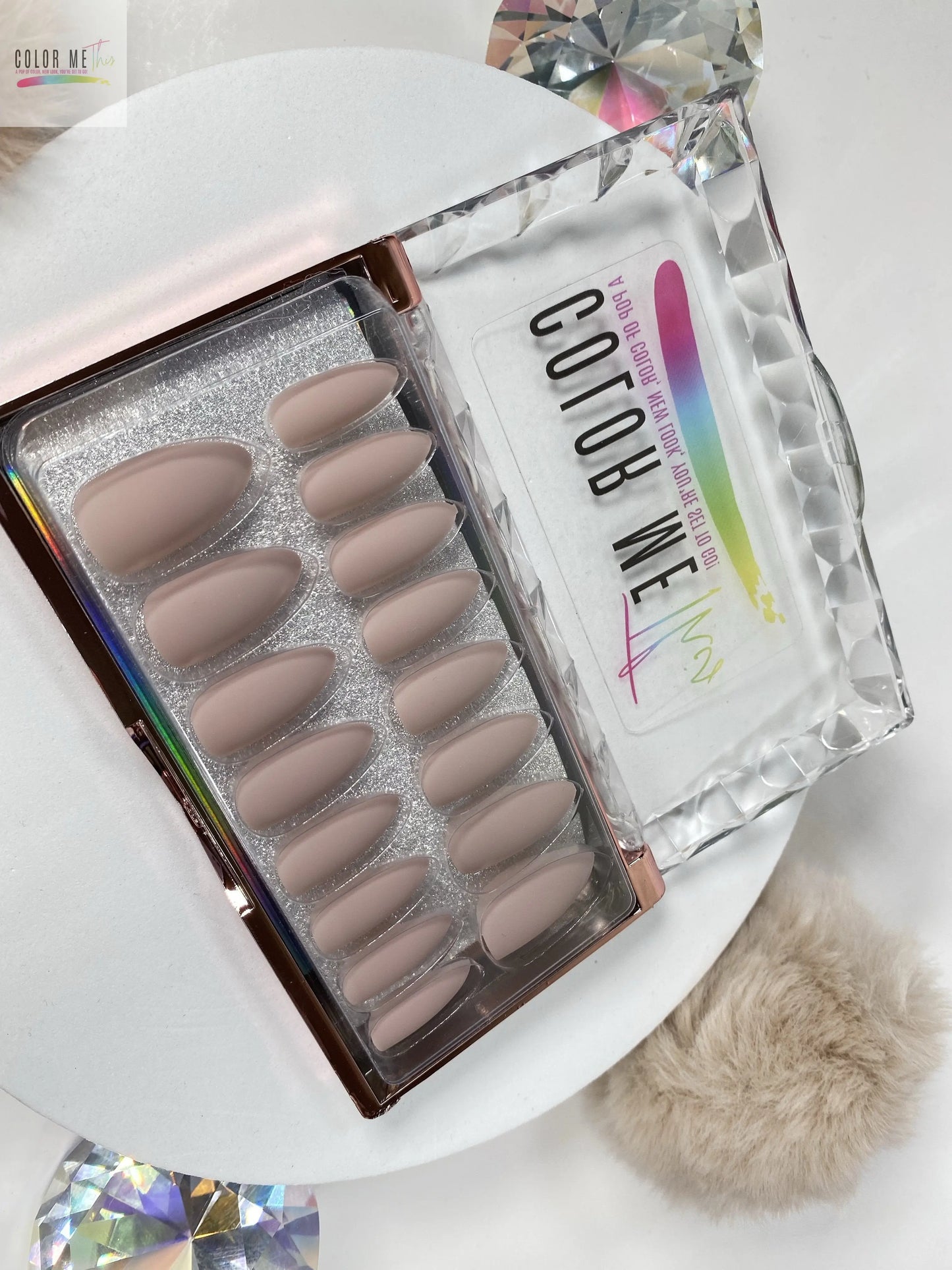 Medium Matte Almond Press On Nails Color Me This