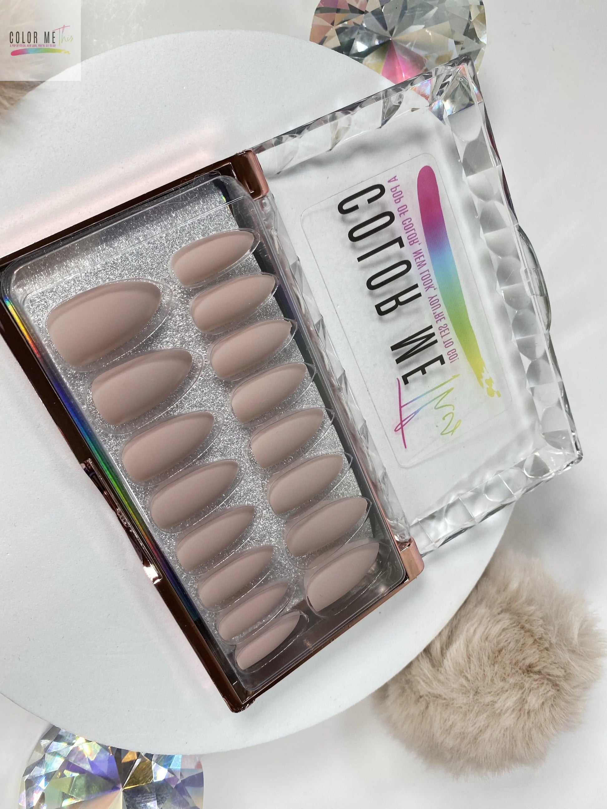 Medium Matte Almond Press On Nails Color Me This