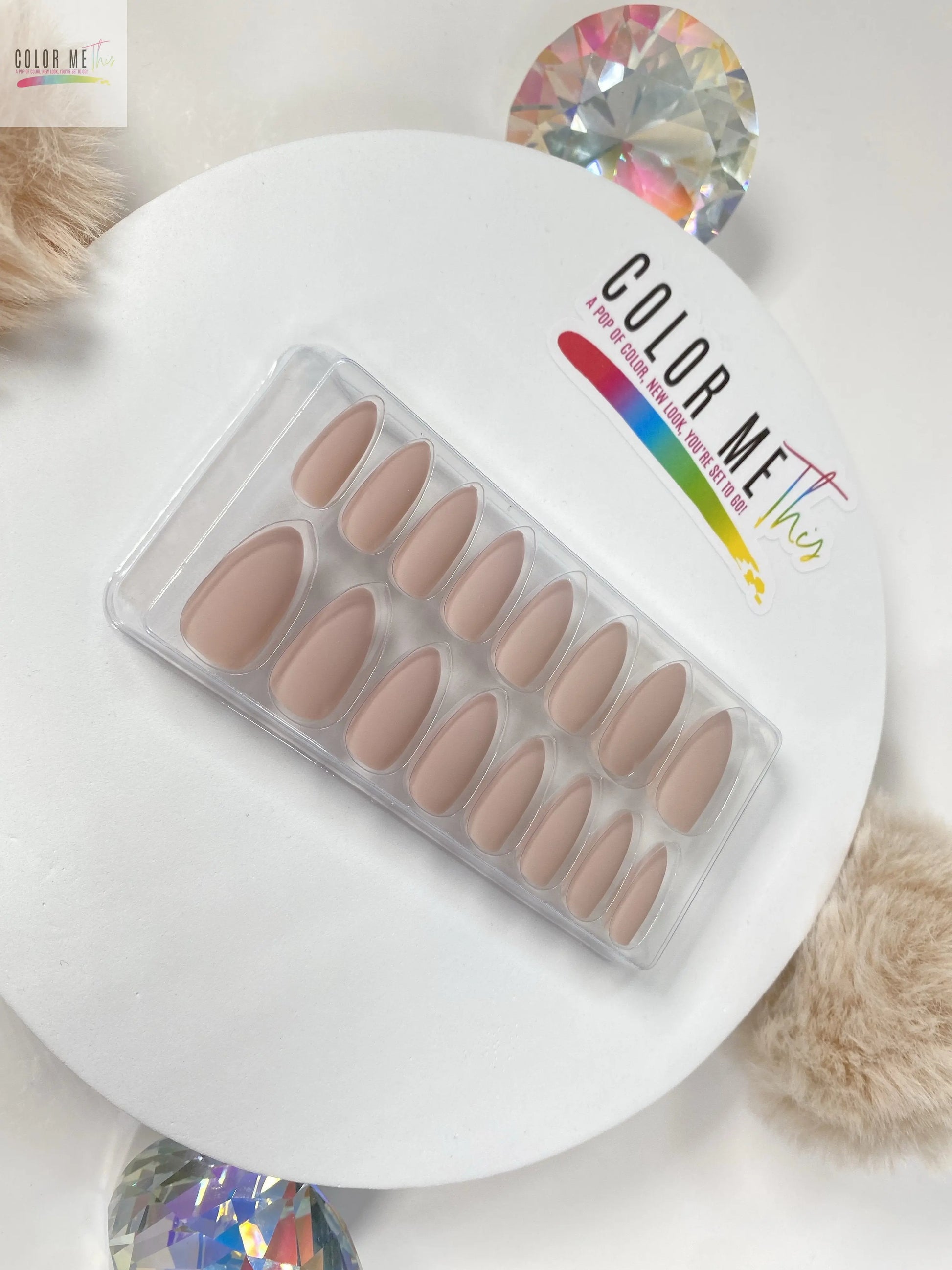 Medium Matte Almond Press On Nails Color Me This
