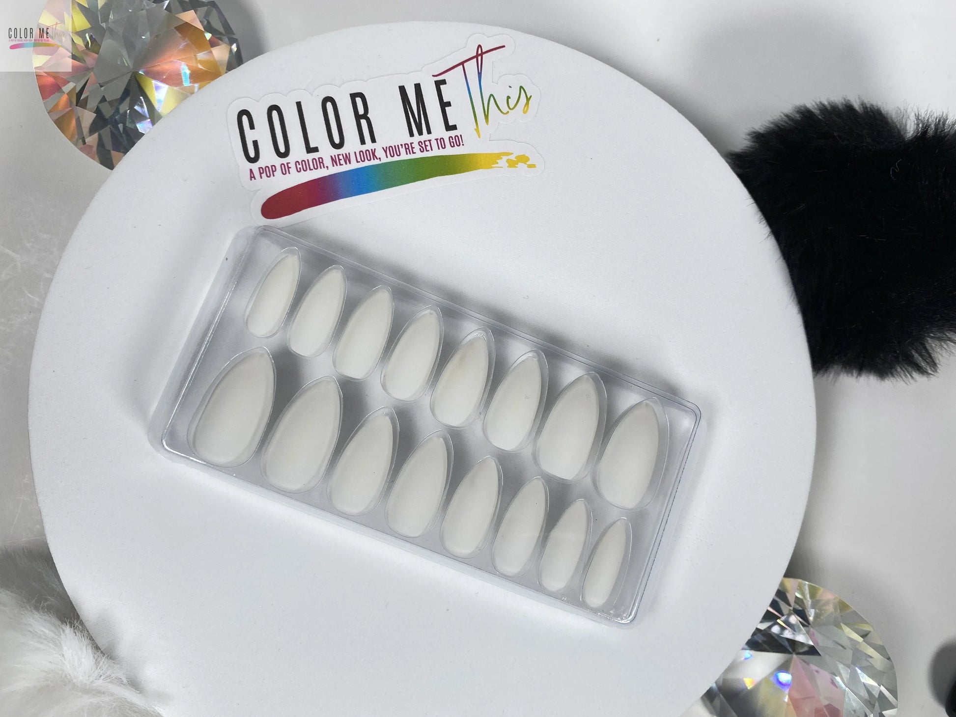 Medium Matte Almond Press On Nails Color Me This