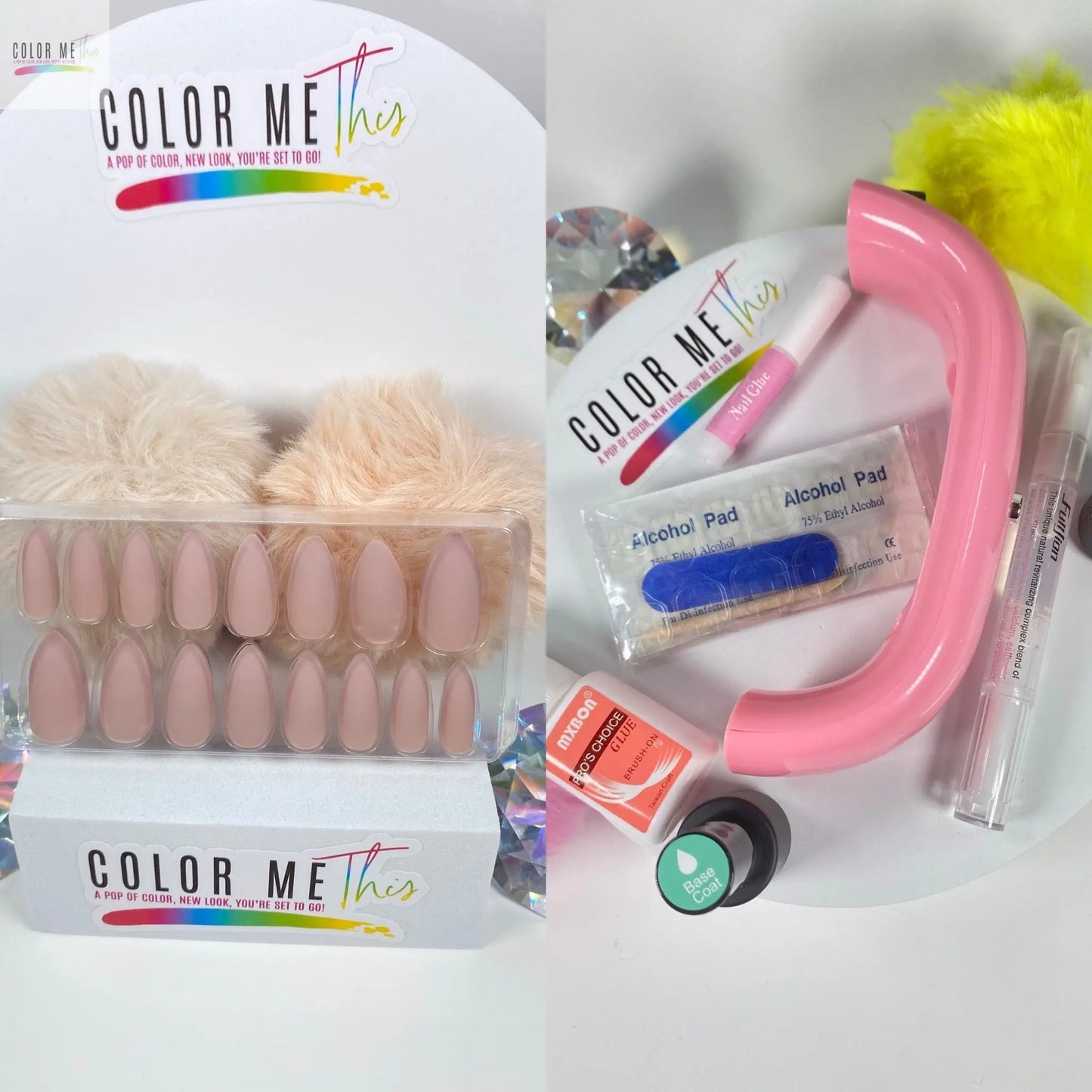 Medium Matte Almond Press On Nails Color Me This