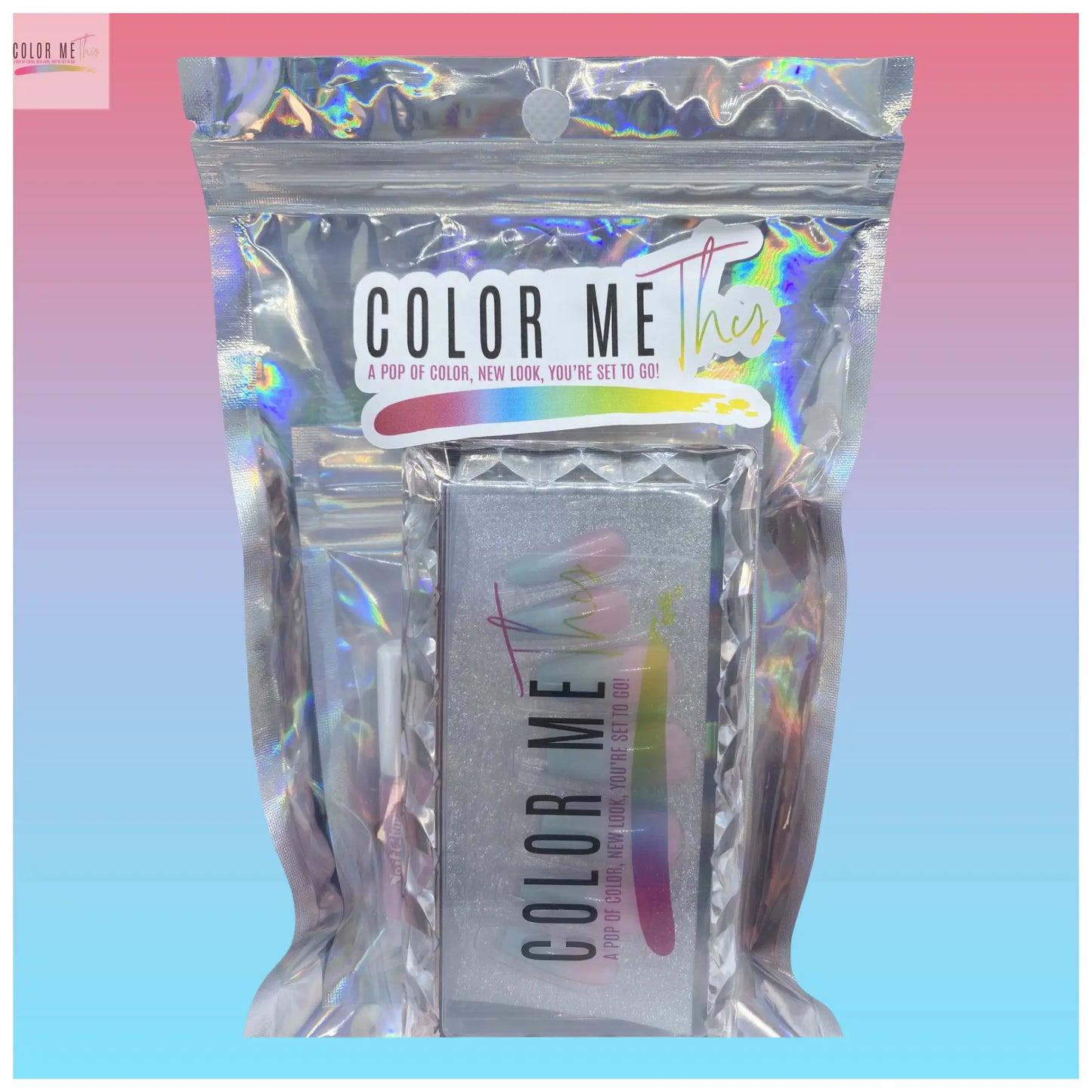 Pink Teal Twist Color Me This