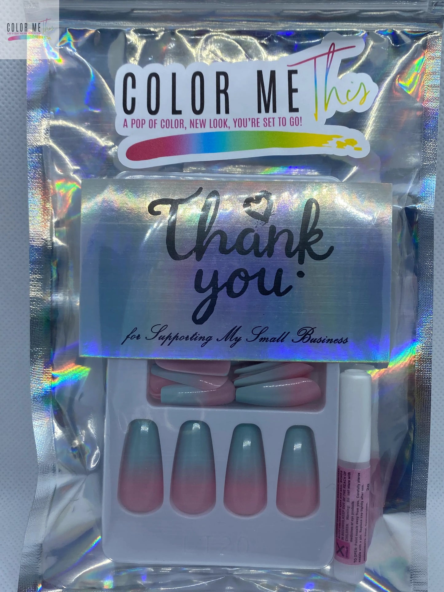 Pink Teal Twist Color Me This