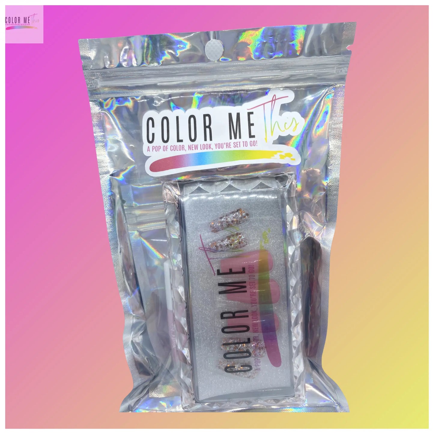 Pink and Glitter Color Me This