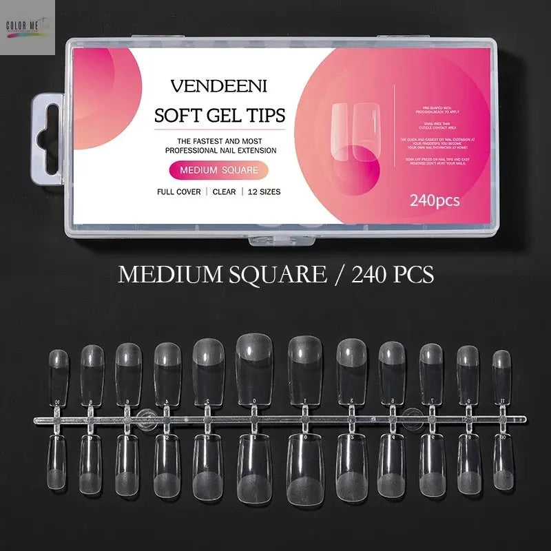 Soft Gel Full Cover Nail Tips Color Me This