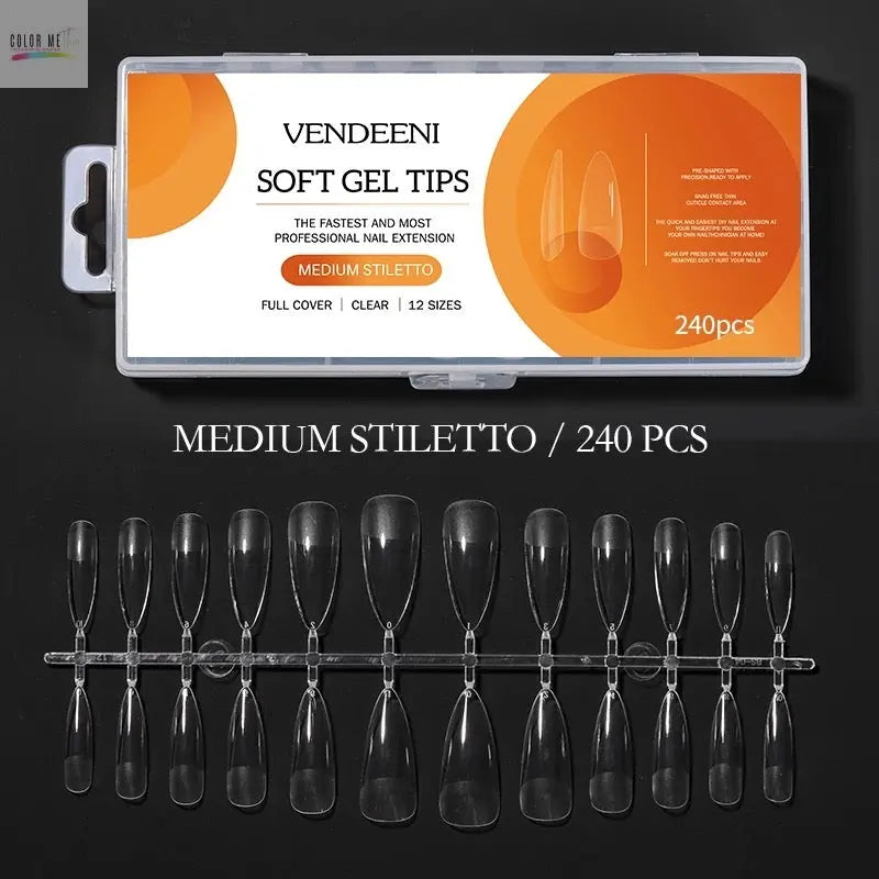 Soft Gel Full Cover Nail Tips Color Me This